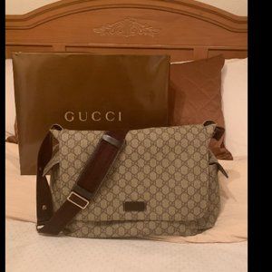 Gucci Diaper Bag GG Coated Canvas
